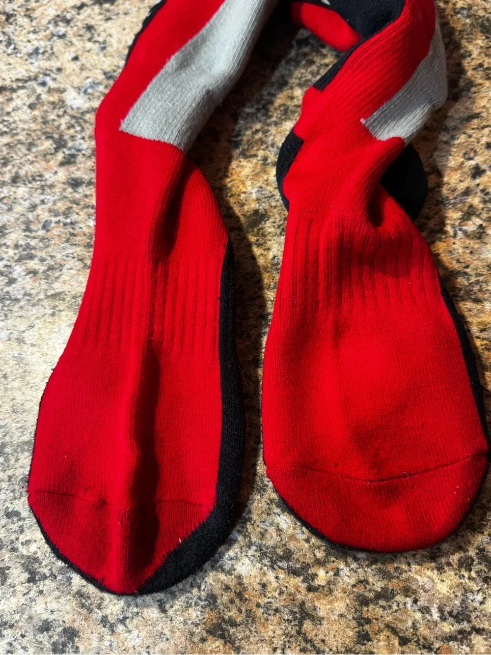 Fox Racing motocross moto men’s tall boot socks red black size Large
